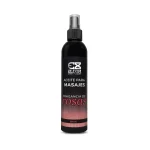 Botella de 250ml del aceite para masajes Elixir con aroma a rosas y extractos naturales.