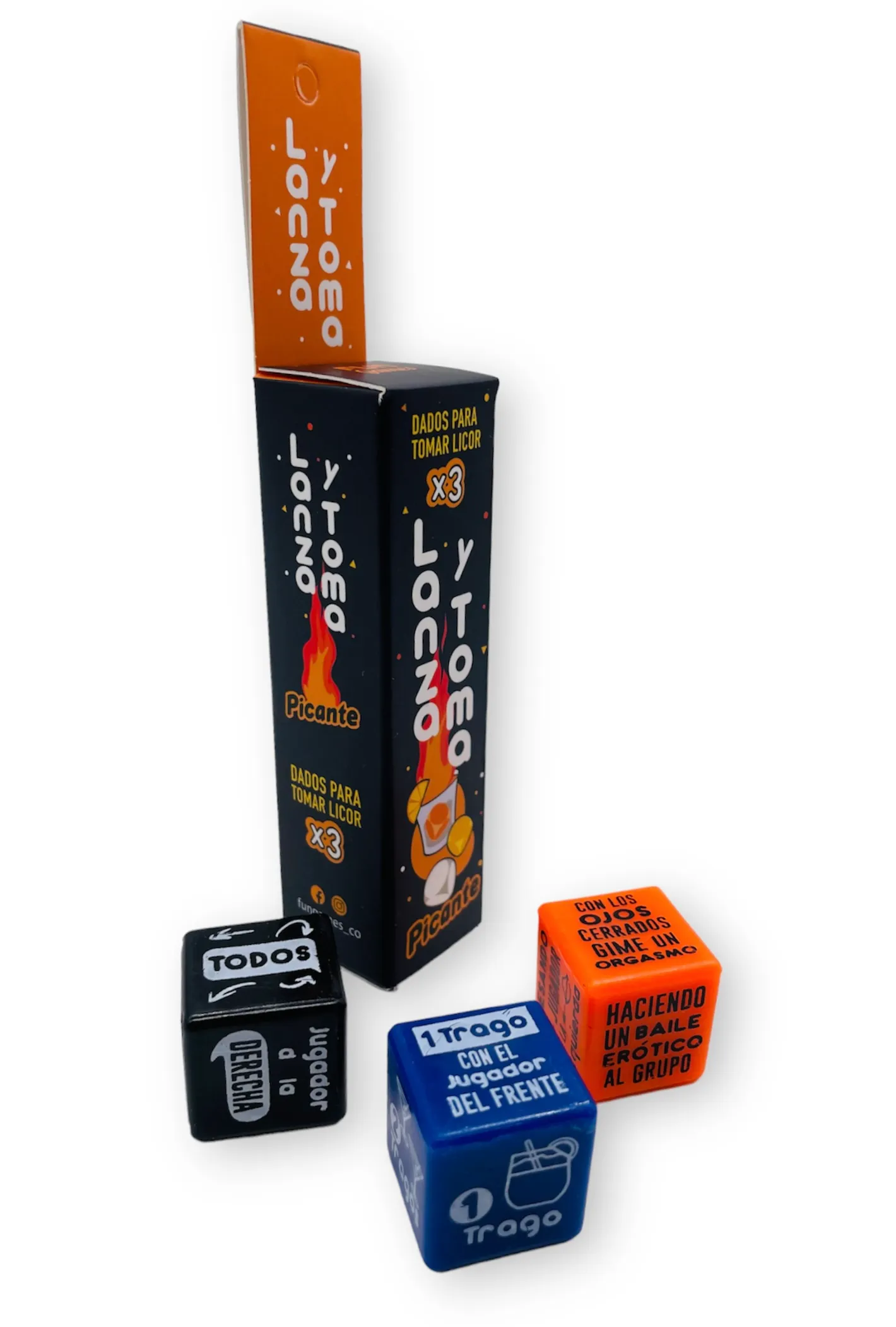 Dados Lanza y Toma Picante x 3