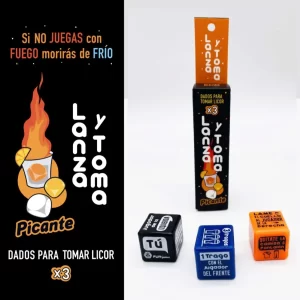 Dados Lanza y Toma Picante x 3