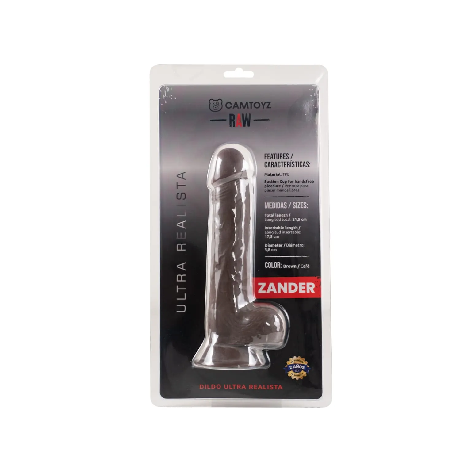 Dildo Ultra Realista Zander 21.5 cm