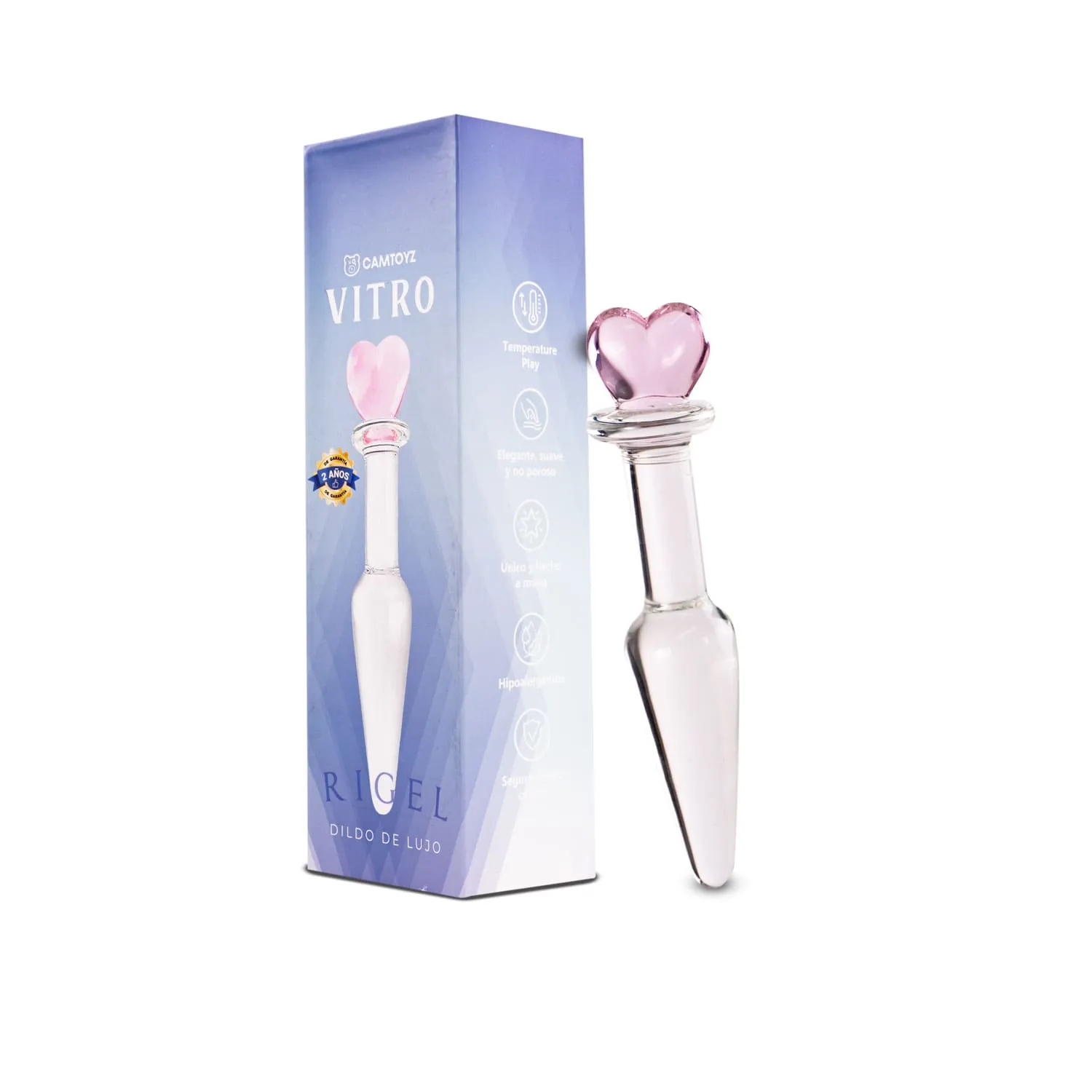 Dildo de Vidrio Rigel 13 cm