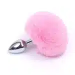 Plug Anal Con Cola De Conejo Rosado