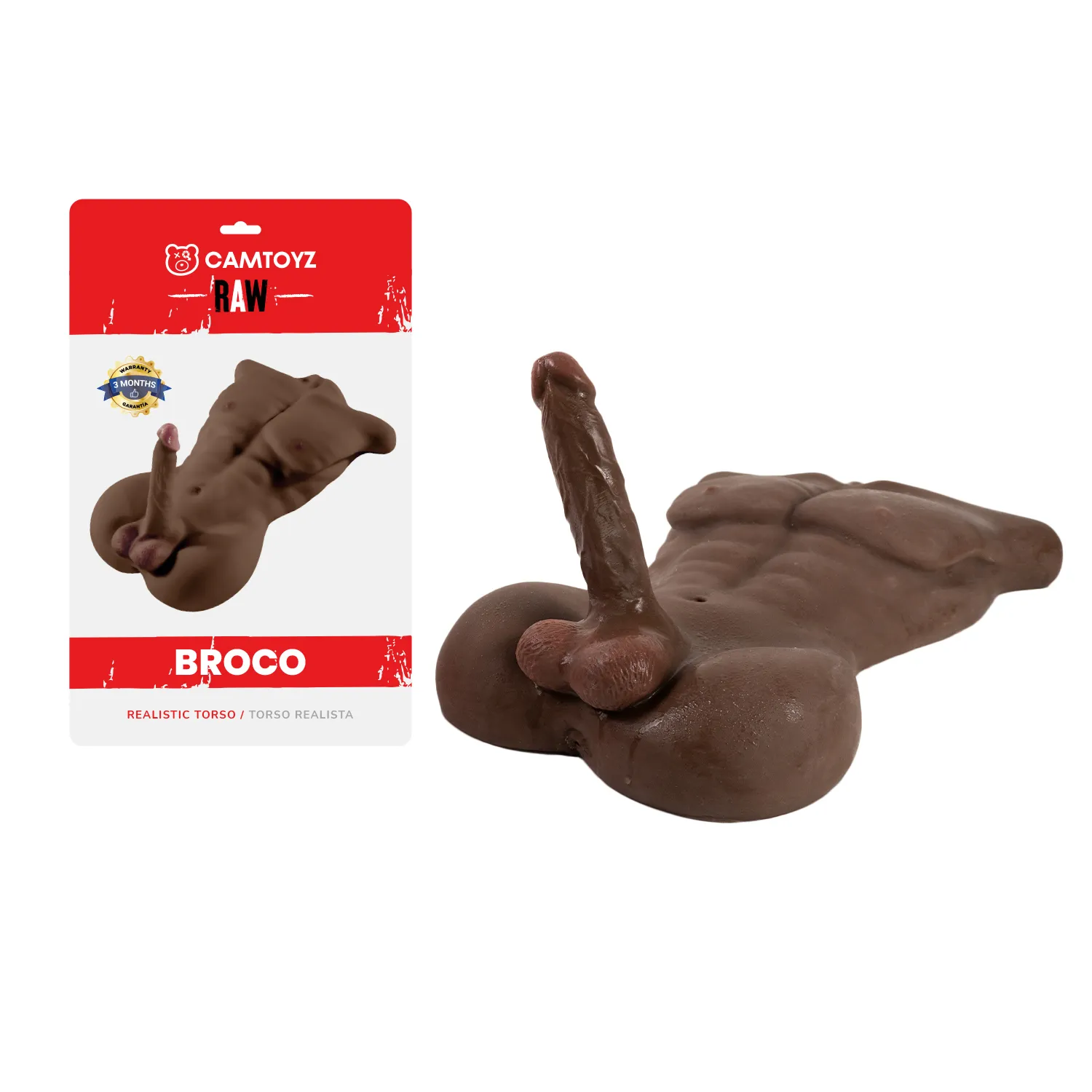 Torso Masculino Broco Piel Oscura