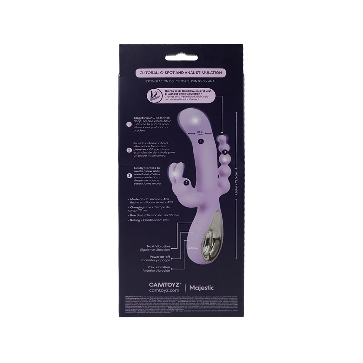Vibrador Triple Estimulación Trento