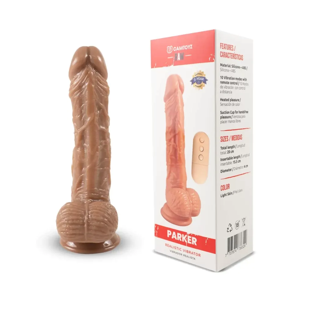 Vibrador-realista-Parker-20cm-Camtoyz