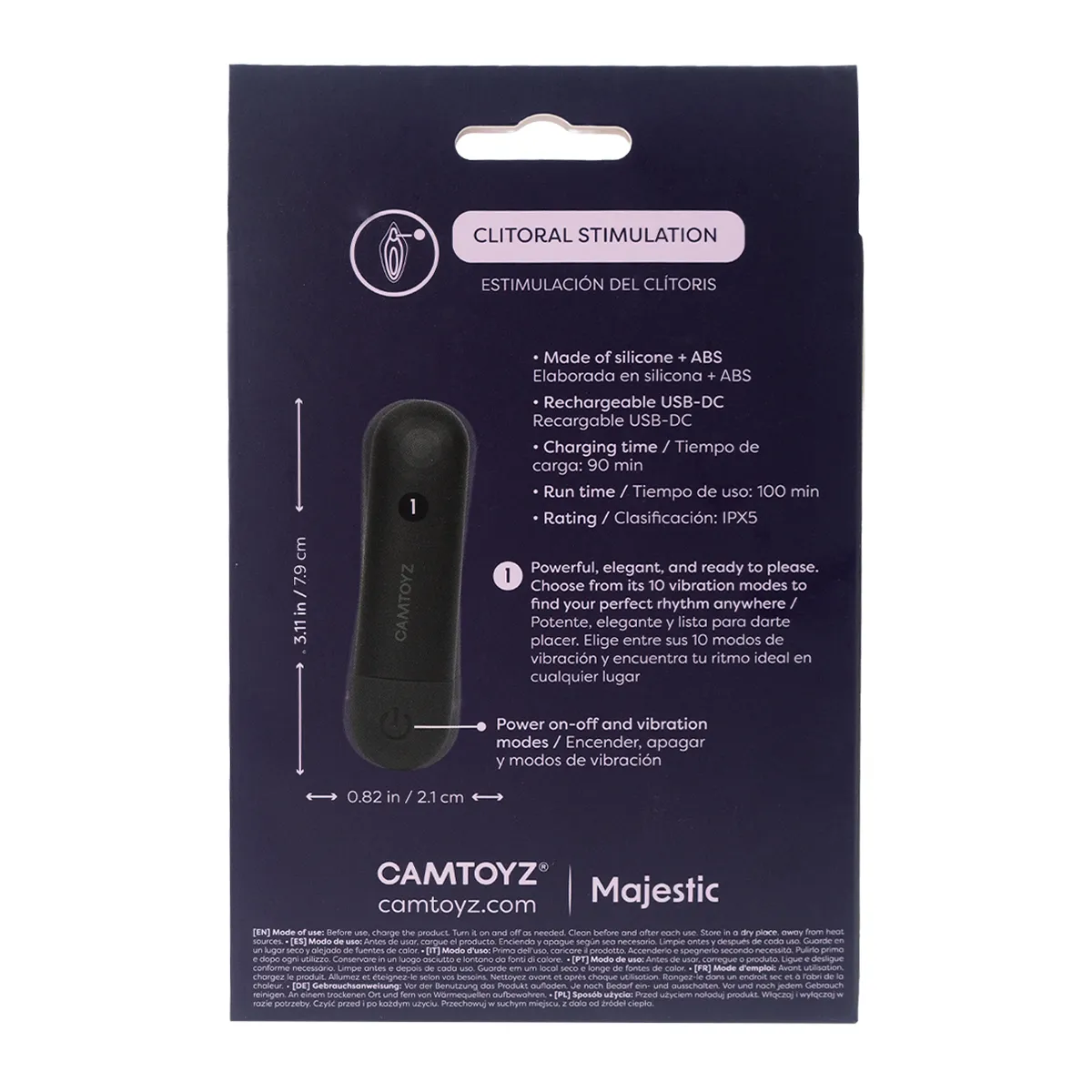 Bala Vibradora Recargable Hazel Camtoyz