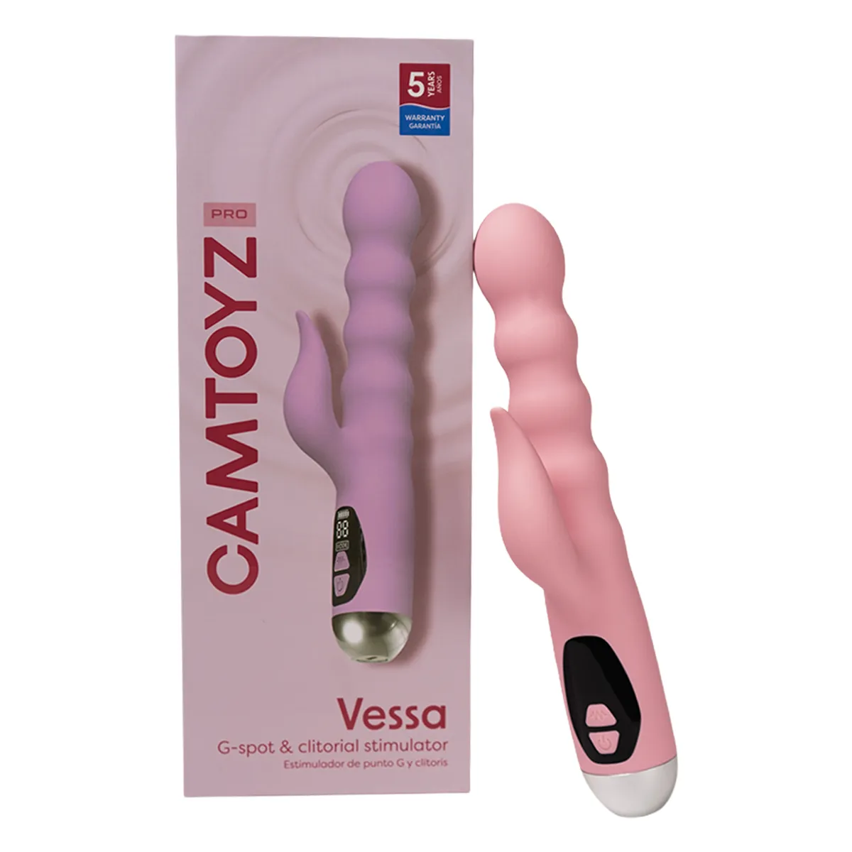Estimulador de punto G y clítoris Vessa