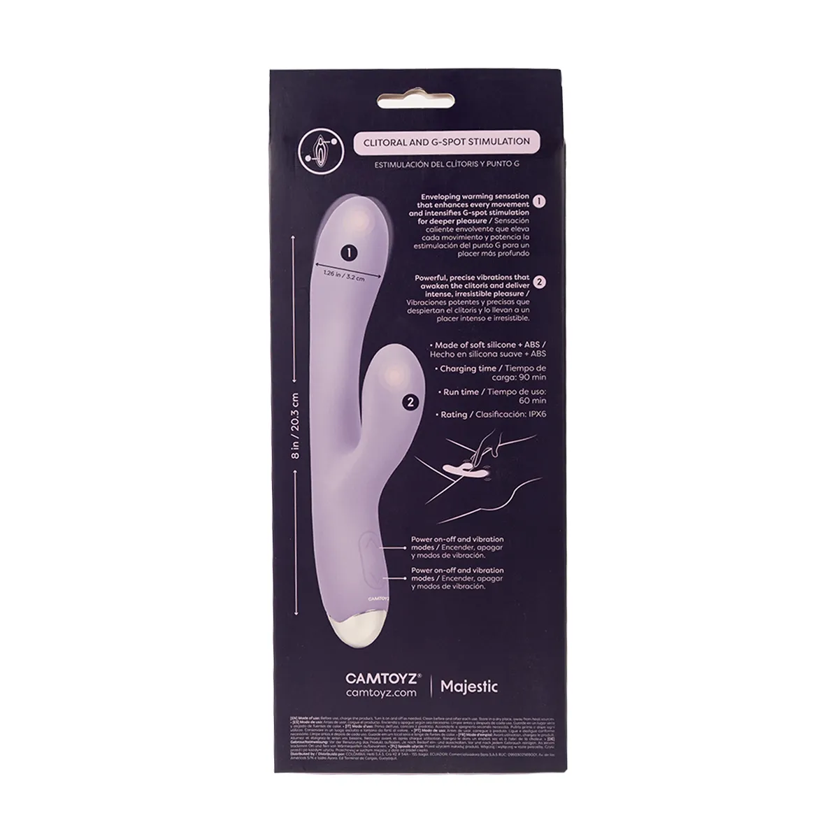 Vibrador Doble Dona con Sensación de Calor