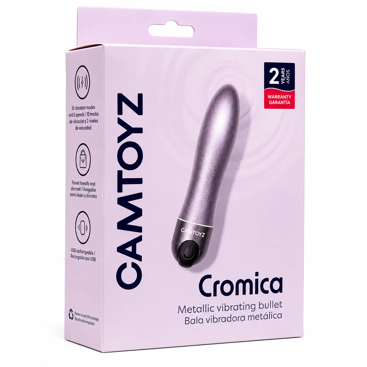 Cromica Bala vibradora metálica Camtoyz
