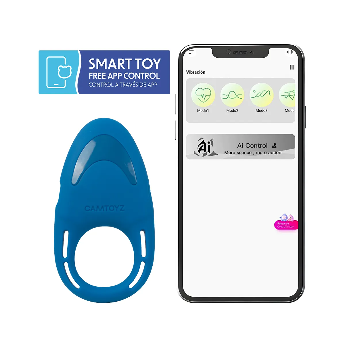 FlexRing Anillo Vibrador para el Pene con App CamToyz
