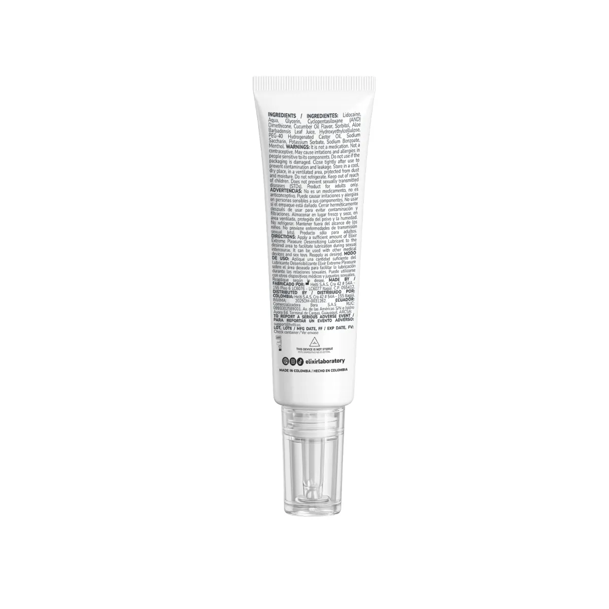 Lubricante Íntimo Anal Desensibilizante Elixir Anesty 30ml