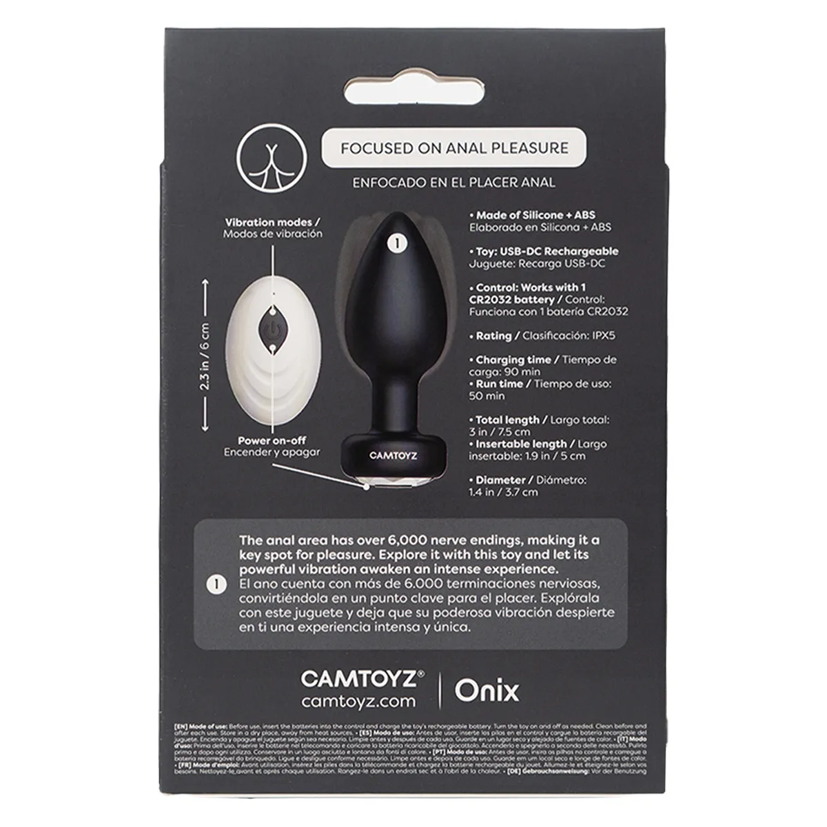 Nexus Plug Anal con Control CamToyz