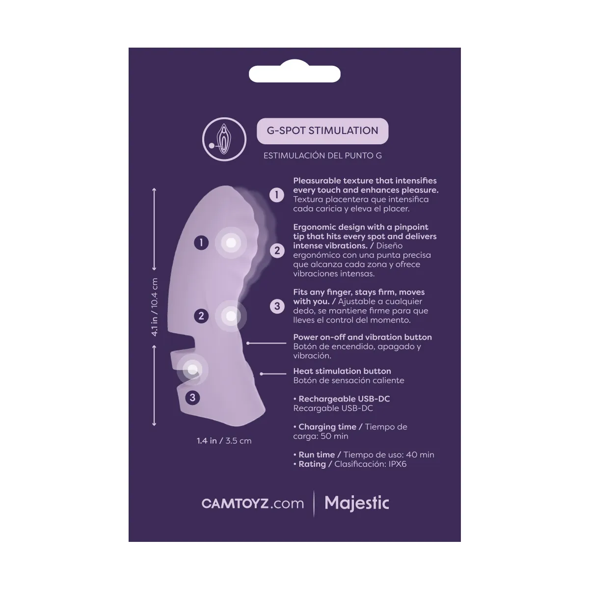 FingFun Vibrador de Dedo para Punto G
